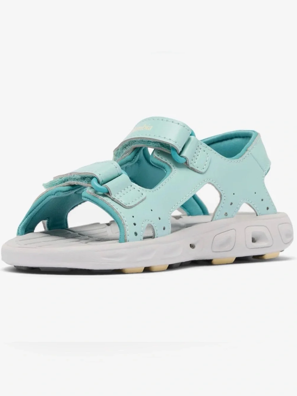 Columbia Techsun Girls Kids Aqua Teal Velcro Sport Sandals NWT Size 8